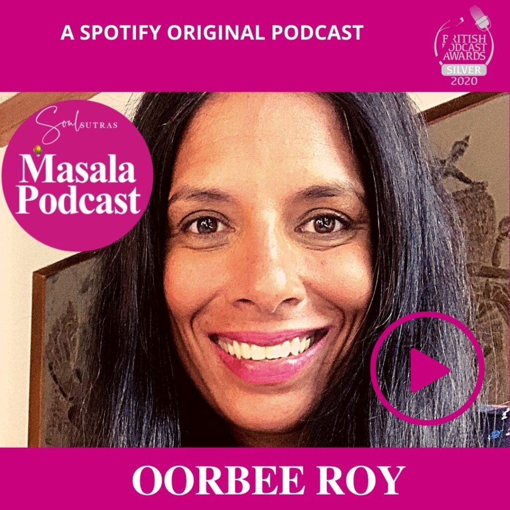 Masala Podcast, the feminist South Asian podcast features the sari wearing skater Aunty Skater.